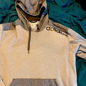 Adidas Ultimate hoodie L Large. Grey, lightweight